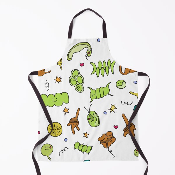 Item preview, Microalgae and cyanobacteria cartoon doodle, Cute Algae and Plankton Art designed and sold by thurakitdew.