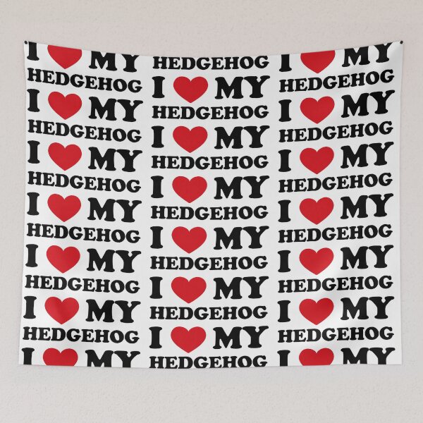 Item preview, I love my Hedgehog - simle design designed and sold by EmeraldeaArt.