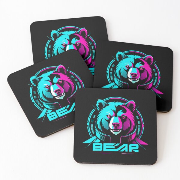 Item preview, Bear logo cyberpunk designed and sold by TaevasDesign.