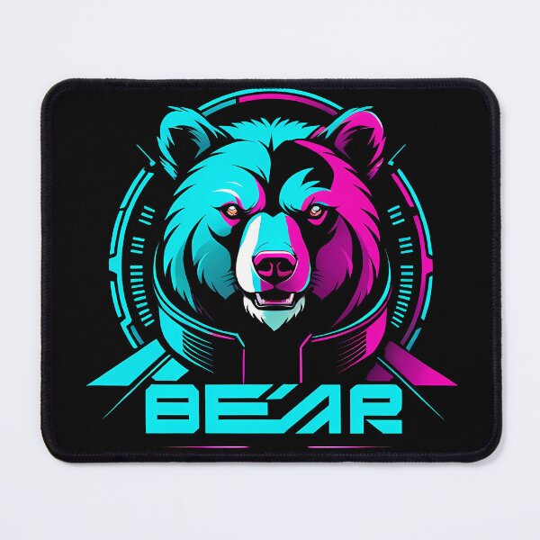 Item preview, Bear logo cyberpunk designed and sold by TaevasDesign.