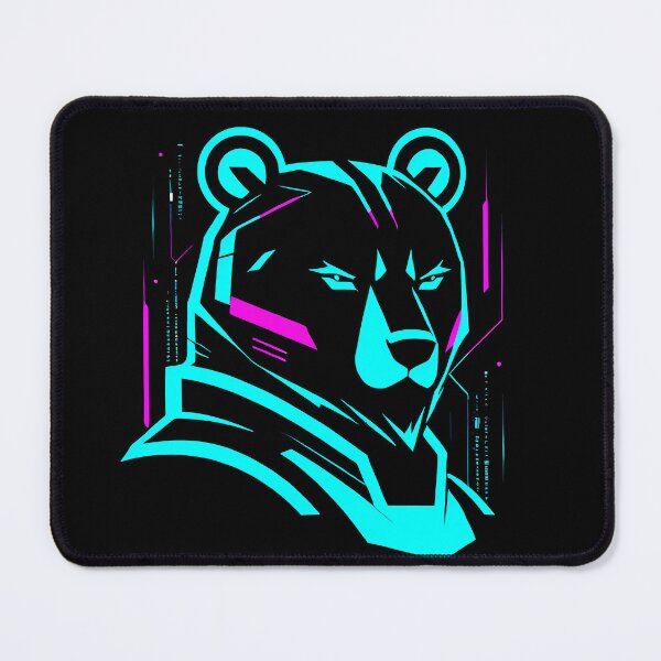 Item preview, Bear logo cyberpunk designed and sold by TaevasDesign.