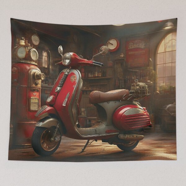 Item preview, Red Moped designed and sold by Random Designs.