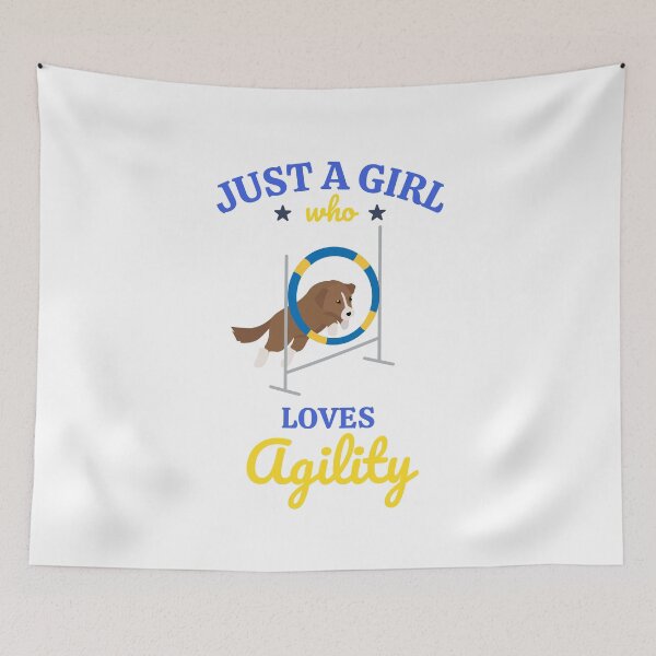 Item preview, Just a girl who likes agility in English designed and sold by PausePapote.