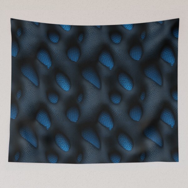 Item preview, Blue & Turquoise Trypophobia designed and sold by Quark-Up-Fiber.