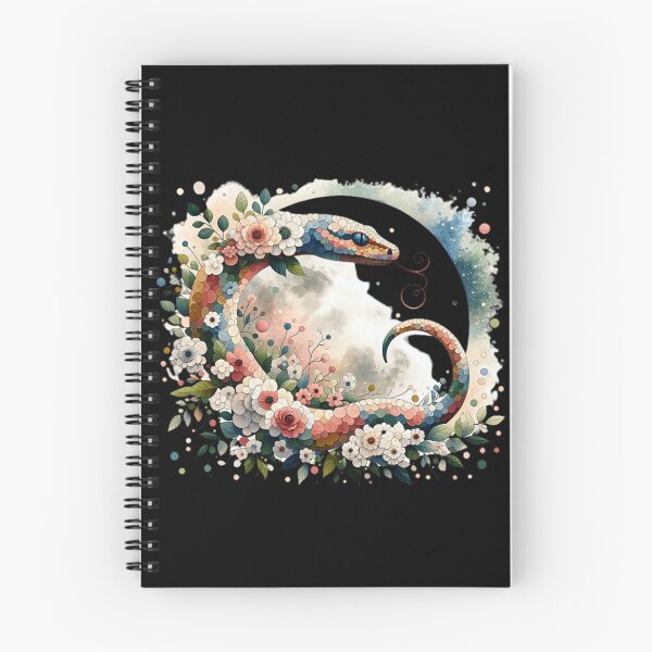 Item preview, ART Floral snake  designed and sold by ArtFeverShop.