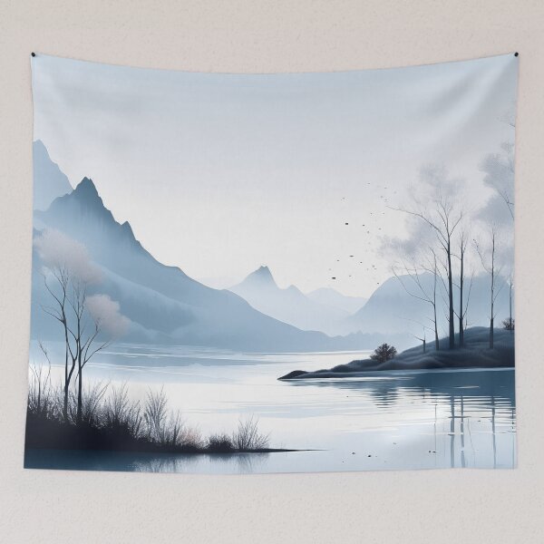 Item preview, Arctic Fantasy Nordic Tribal Textile Art designed and sold by Daniel Dudgeon.