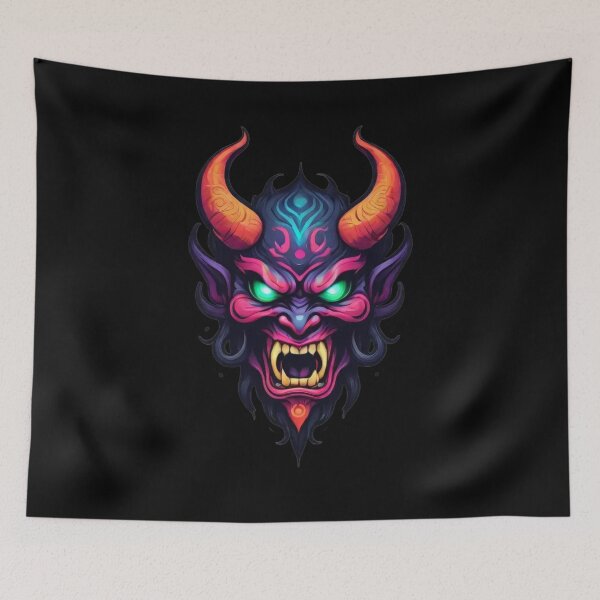 Item preview, Scary Infernal Demon King - Asian Style Designs designed and sold by Burn-Ego.