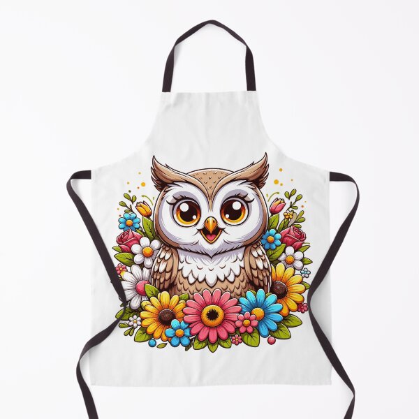 Item preview, Cheerful Garden Owl - Owl Blossom Collection designed and sold by OptimaArt.