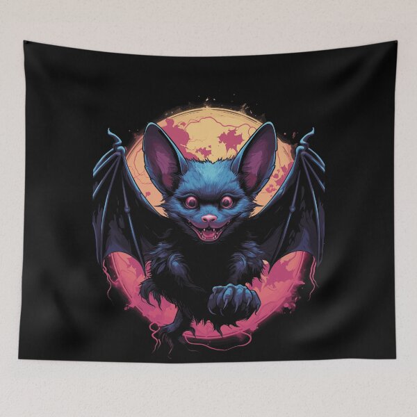 Item preview, cute Gothic Bat Full Moon designed and sold by EternalDelight1.