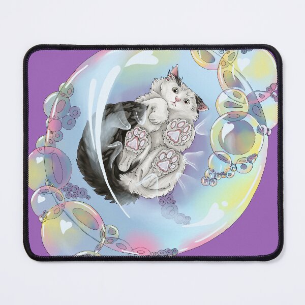 Item preview, Bubble Cat (blue) designed and sold by MollyBukovac.