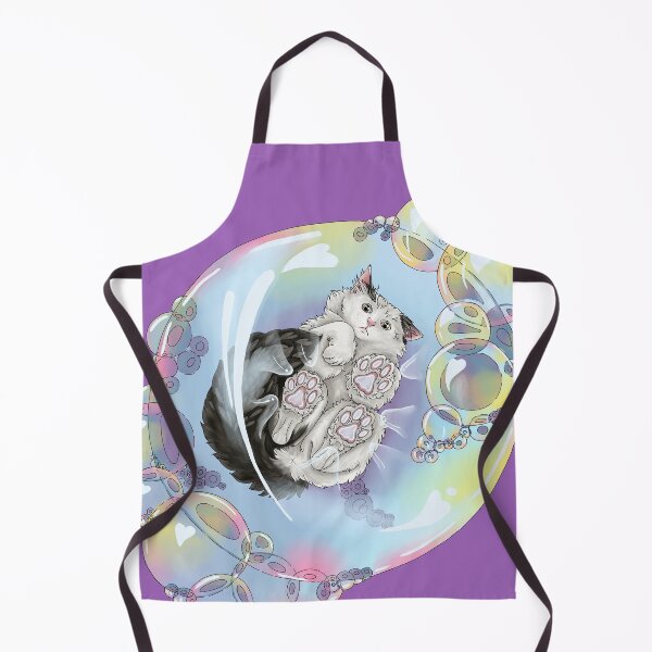Item preview, Gato burbuja (azul) designed and sold by MollyBukovac.