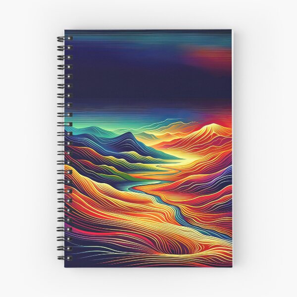 Item preview, Heatmap Hues: Abstract River Landscape in Gradient Colors designed and sold by bsilvia.