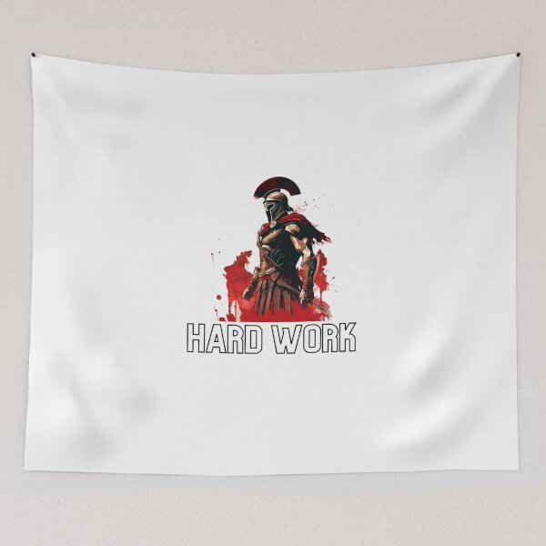 Item preview, Spartan Hard Work Motivational Quote designed and sold by SMARTKIT  DESIGNAGENCY.