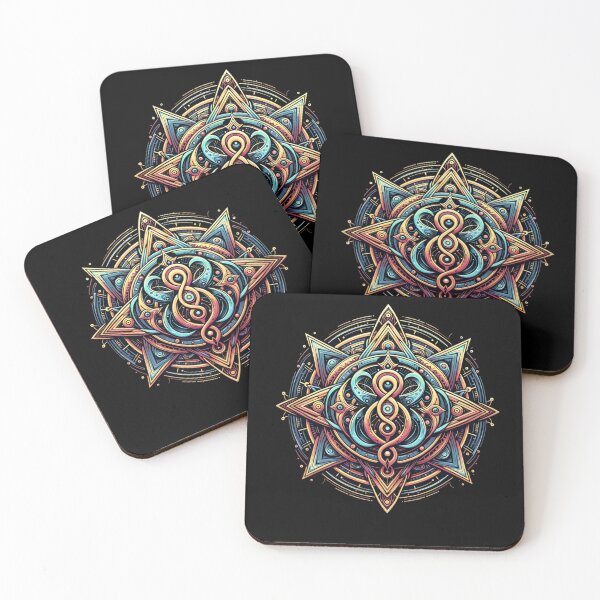 Item preview, symbolic imagery , "Enigmatic Symbols Canvas" designed and sold by ChromaticBlend.