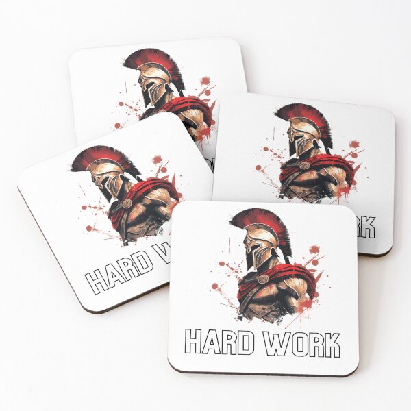 Item preview, Spartan Hard Work Motivational Quote Graphic T-Shirts, Poster,Spartan Phone Case,Spartan T-shirt,Spartan Minimalistic design and many more designed and sold by SMARTKIT  DESIGNAGENCY.