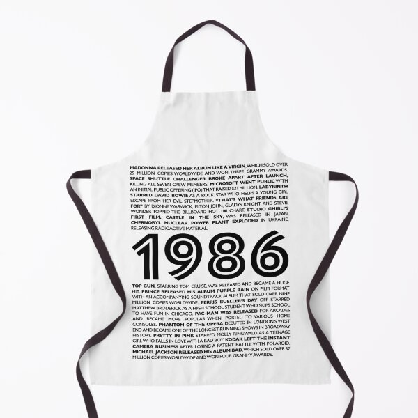 Item preview, 1986 Fun Facts T-Shirt - Celebrate Your Birthday Year with Retro Style designed and sold by ShobulousStudio.
