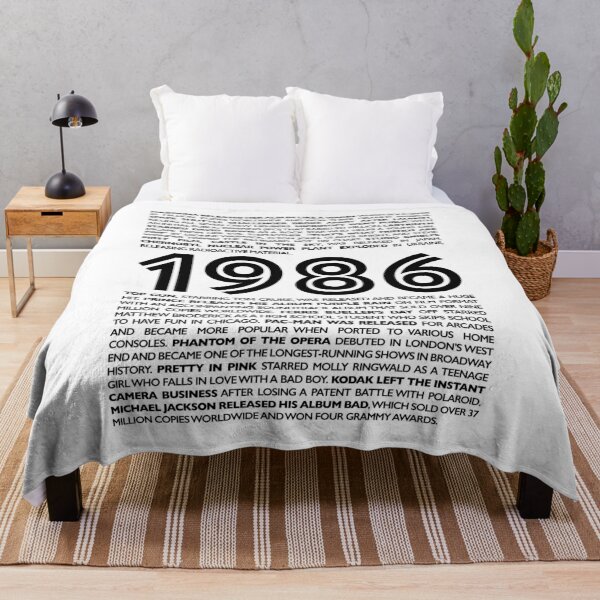 Item preview, 1986 Fun Facts T-Shirt - Celebrate Your Birthday Year with Retro Style designed and sold by ShobulousStudio.