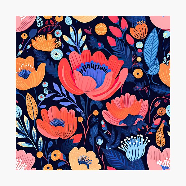 Item preview, THE ELEGANCE OF FLORAL HARMONY designed and sold by BorczVisuals.