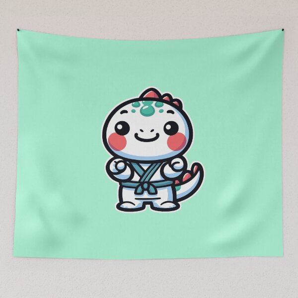 Item preview, Cute Kawaii Karate Dinosaur 4 | Pets and Animals for Men and Women t-shirt designed and sold by panchiTWO.