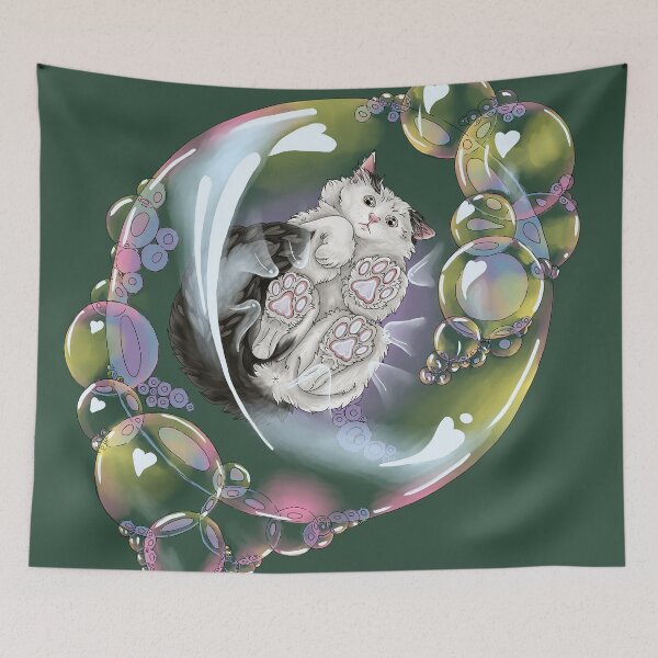 Item preview, Bubble Cat (Clear) designed and sold by MollyBukovac.
