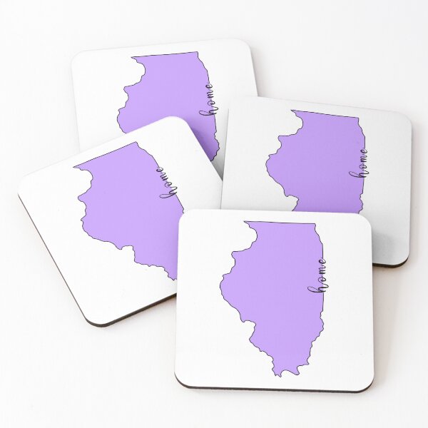 Item preview, Illinois Is My Home | Purple Home State Outline -  designed and sold by PurpleLoveStore.