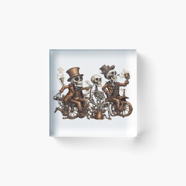 Item preview, Mechanical Feast: Skeletons at a Steampunk Party designed and sold by Aurorartsprint.