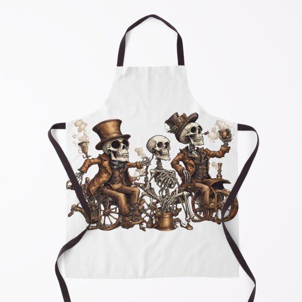 Item preview, Mechanical Feast: Skeletons at a Steampunk Party designed and sold by Aurorartsprint.
