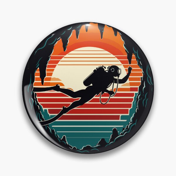 Item preview, Retro Cave Diving Explore designed and sold by TomFrontierArt.