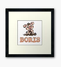 Boris Piggy Framed Print