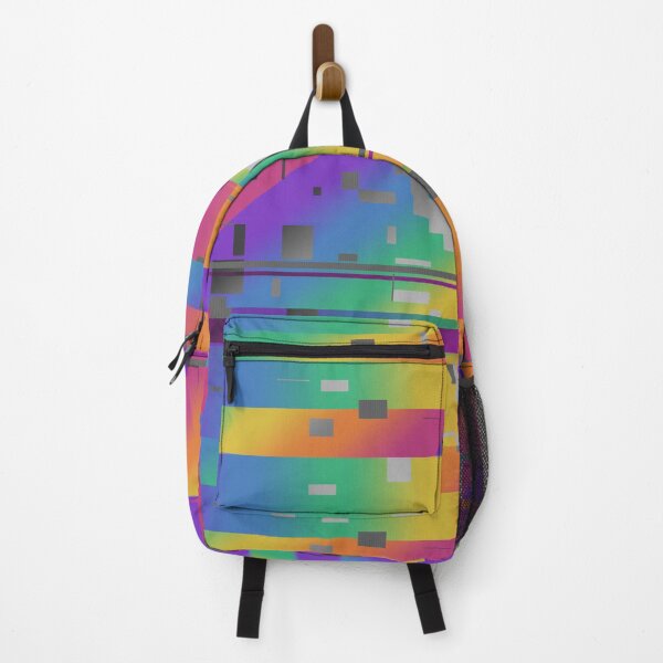 Item preview, Eclectic Retro Rainbow Pattern with Glitch designed and sold by Quoppidou.