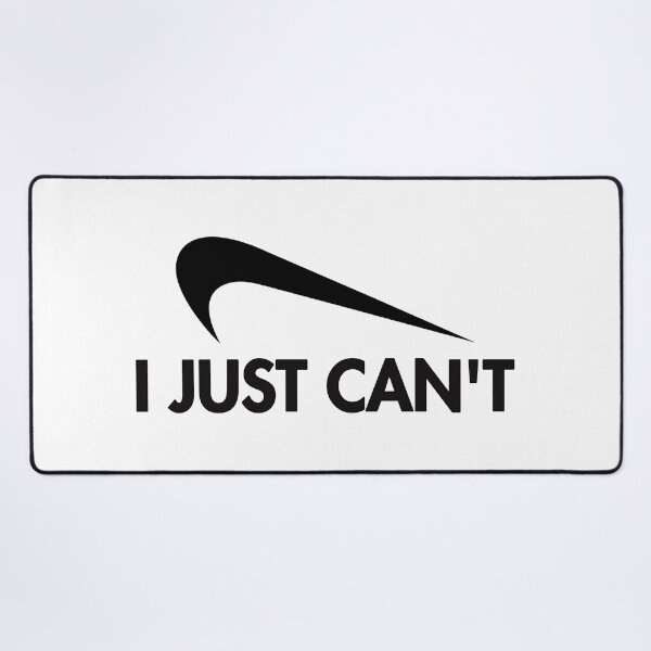 Item preview, I Just Can't | Parody | Black Text designed and sold by Creatise.