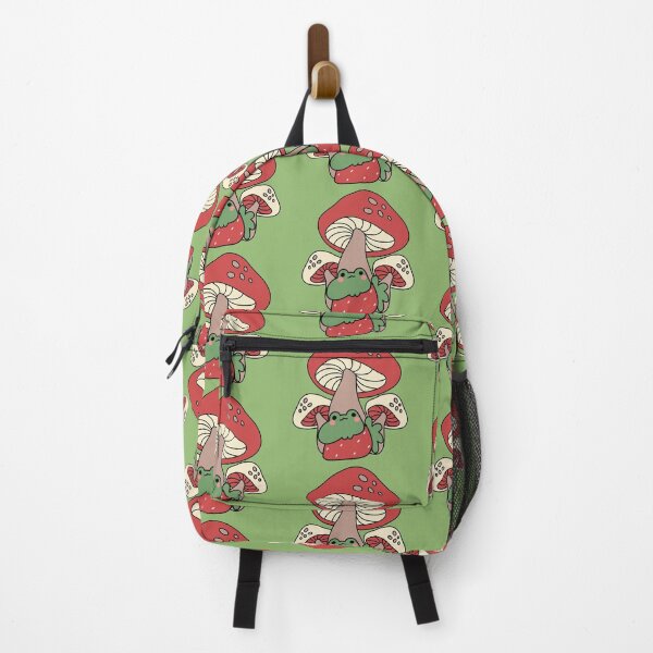 Item preview, Aesthetic frog with mushroom designed and sold by Quacktails.