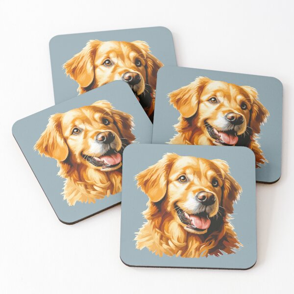 Item preview, Golden Retriever's Joyful Gaze designed and sold by kiokuso.