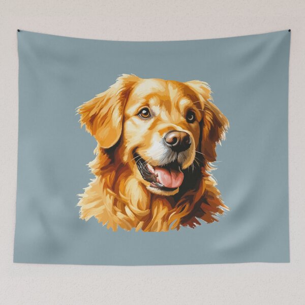 Item preview, Golden Retriever's Joyful Gaze designed and sold by kiokuso.