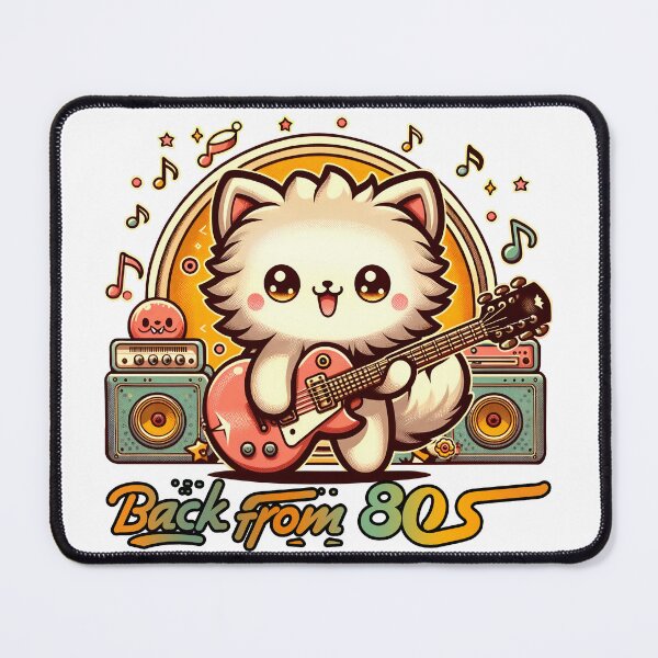 Item preview, Rockstar Cat Back From 80s designed and sold by İlker Berk Ergan.