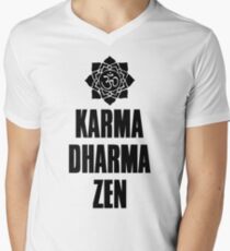 Karma Dharma Zen Men's V-Neck T-Shirt