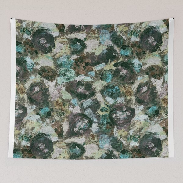 Item preview, Brush work roses	 designed and sold by Alessandro Remo Mazzoni Remotextiles.