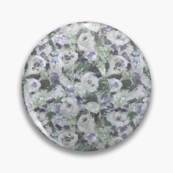 Item preview, Brush work roses gray purple green blue cold designed and sold by Alessandro Remo Mazzoni Remotextiles.