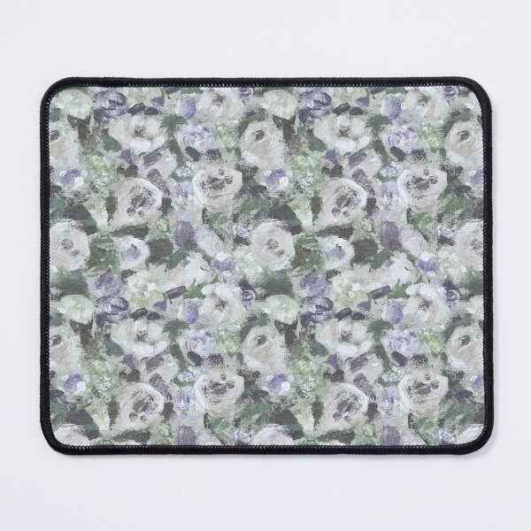 Item preview, Brush work roses gray purple green blue cold designed and sold by Alessandro Remo Mazzoni Remotextiles.