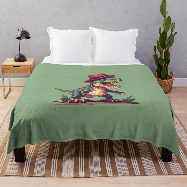 Item preview, Stylish Velociraptor in Red Fedora - Chic Dinosaur Illustration designed and sold by Rice Rocca.