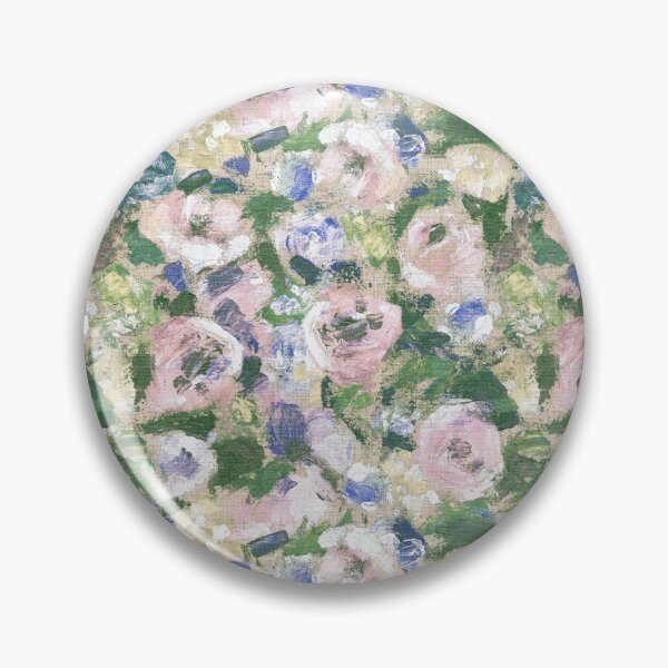Item preview, Brush work roses summer pink green mood designed and sold by Alessandro Remo Mazzoni Remotextiles.