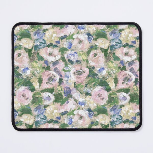 Item preview, Brush work roses summer pink green mood designed and sold by Alessandro Remo Mazzoni Remotextiles.