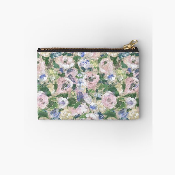 Item preview, Brush work roses summer pink green mood designed and sold by Alessandro Remo Mazzoni Remotextiles.