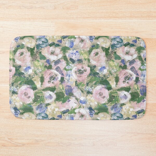 Item preview, Brush work roses summer pink green mood designed and sold by Alessandro Remo Mazzoni Remotextiles.