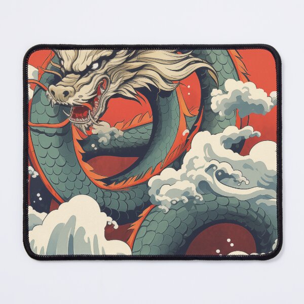 Item preview, motivational statement print “slay your inner dragon” with chinese dragon designed and sold by TrueType.