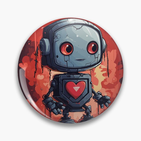 Item preview, Robot with heart designed and sold by OverNickles194.