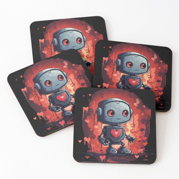 Item preview, Robot with heart designed and sold by OverNickles194.