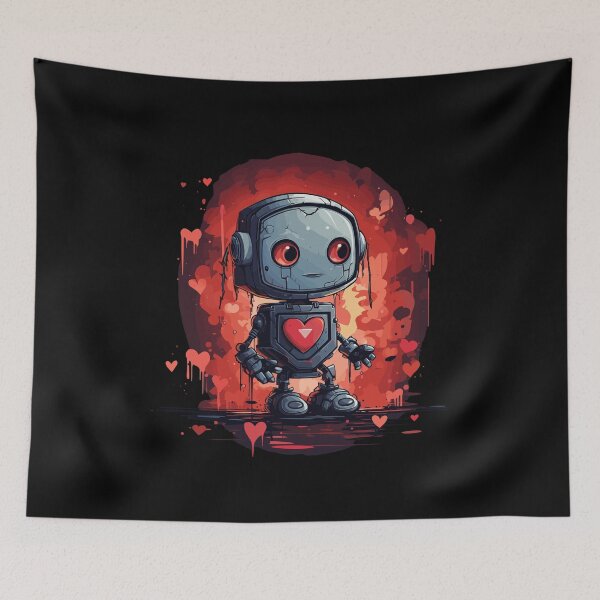 Item preview, Robot with heart designed and sold by OverNickles194.