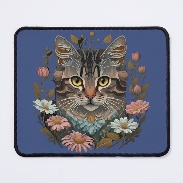 Item preview, Beautiful cat with beautiful flowers designed and sold by Ahmedhazem12.