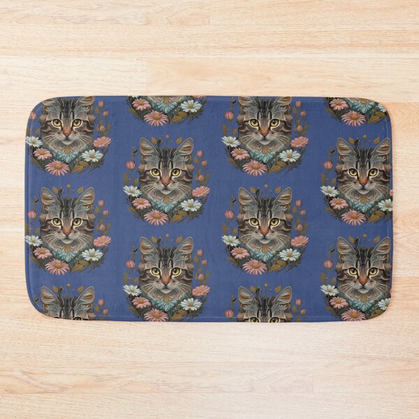 Item preview, Beautiful cat with beautiful flowers  designed and sold by Ahmedhazem12.